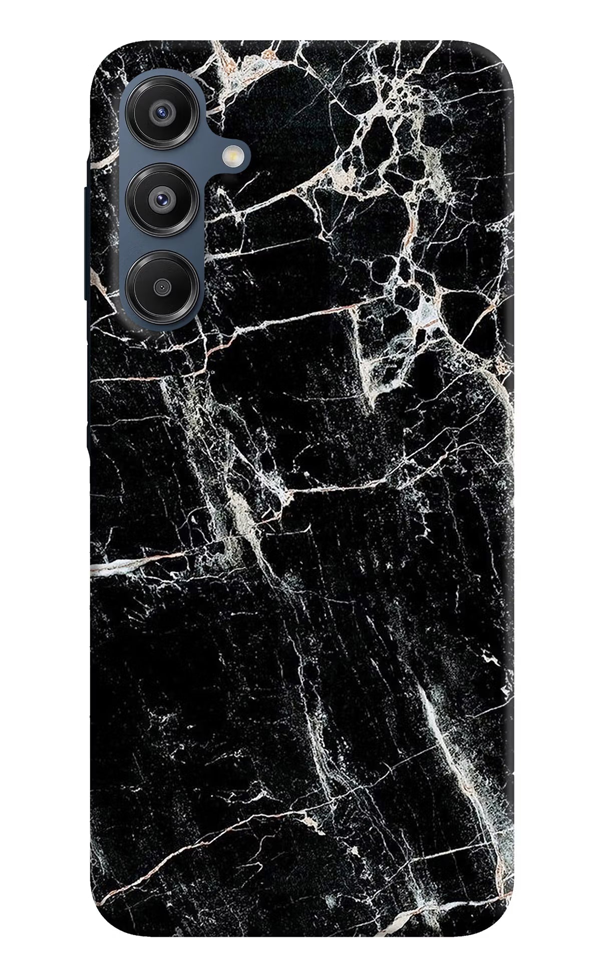 Black Marble Texture Samsung A16 5G Hard Case Back Cover by Casekaro