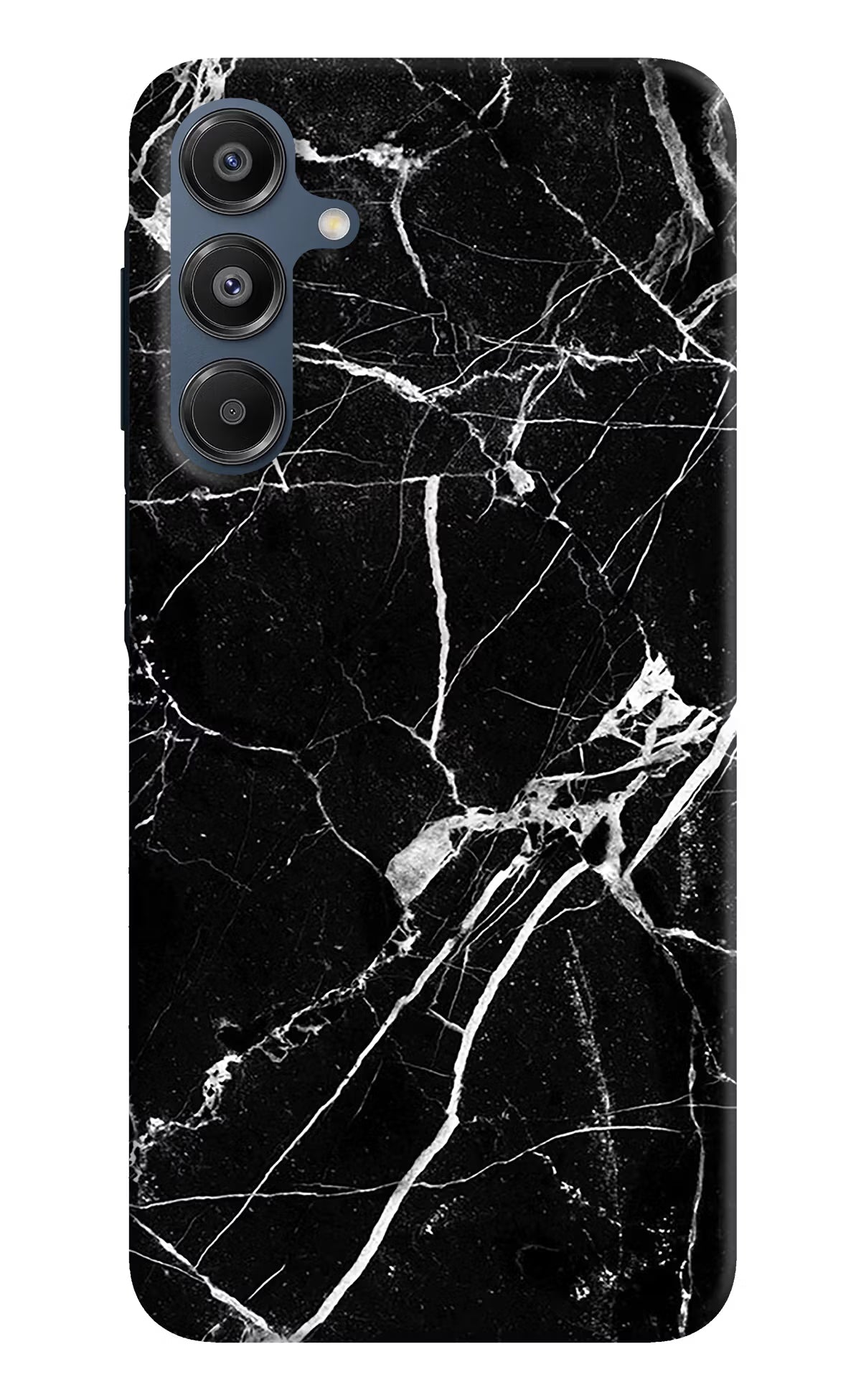 Black Marble Pattern Samsung A16 5G Hard Case Back Cover by Casekaro