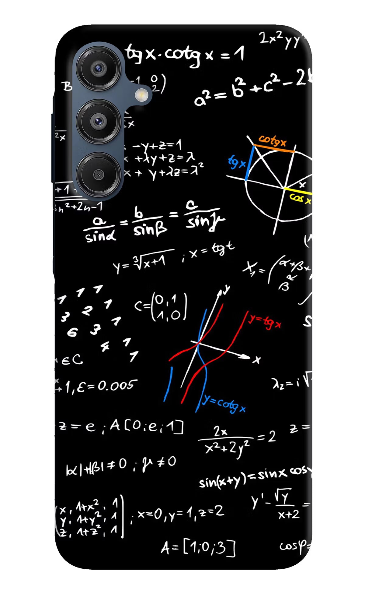 Mathematics Formula Samsung A16 5G Hard Case Back Cover by Casekaro
