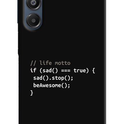 Life Motto Code Samsung A16 5G Hard Case Back Cover by Casekaro