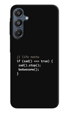 Life Motto Code Samsung A16 5G Hard Case Back Cover by Casekaro