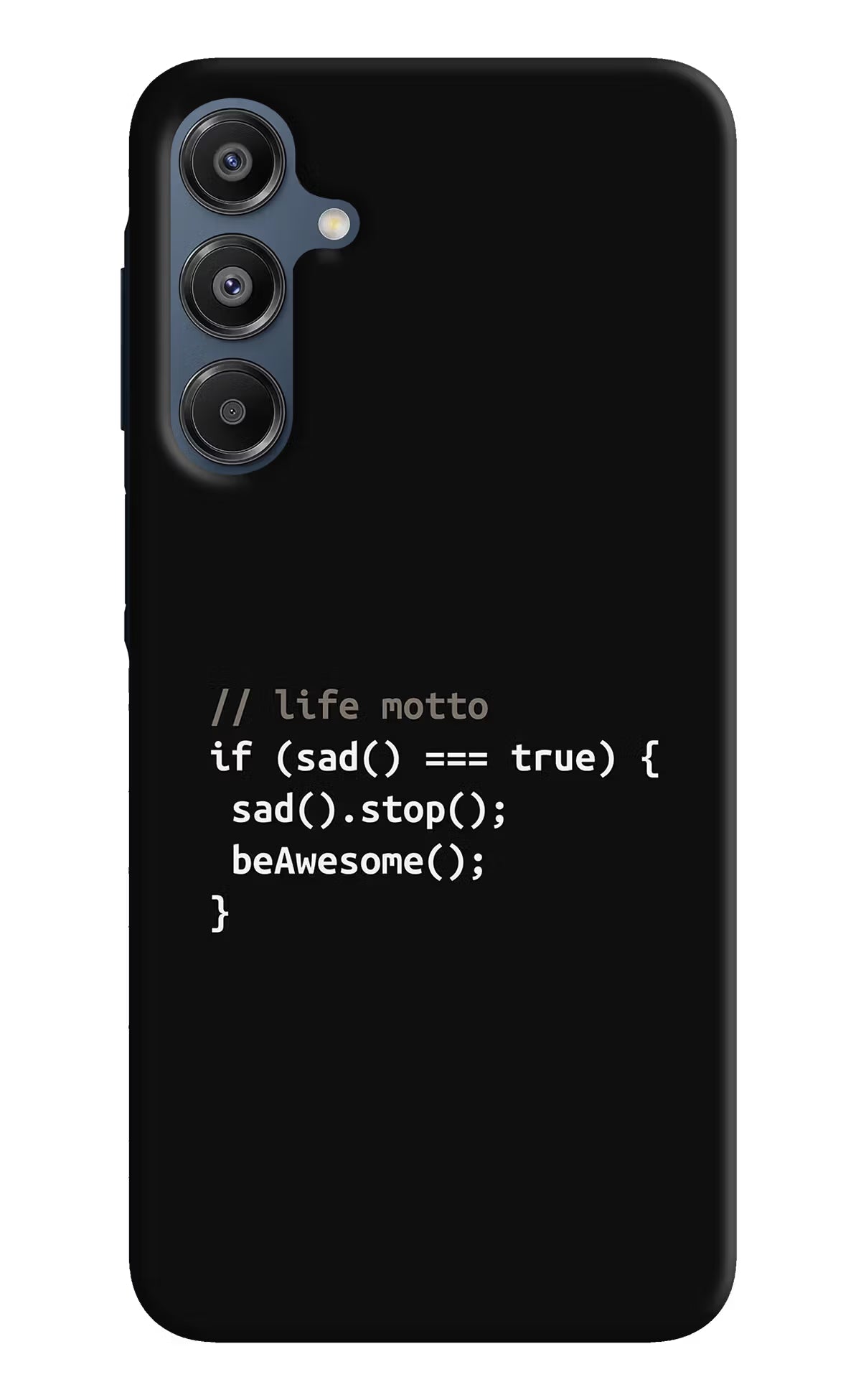 Life Motto Code Samsung A16 5G Hard Case Back Cover by Casekaro