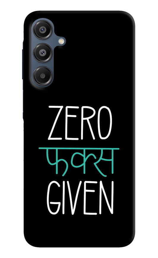 Zero Fucks Given Samsung A16 5G Hard Case Back Cover by Casekaro