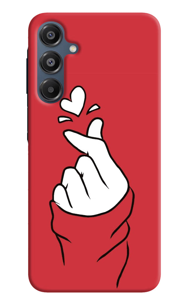 Korean Love Sign Samsung A16 5G Hard Case Back Cover by Casekaro