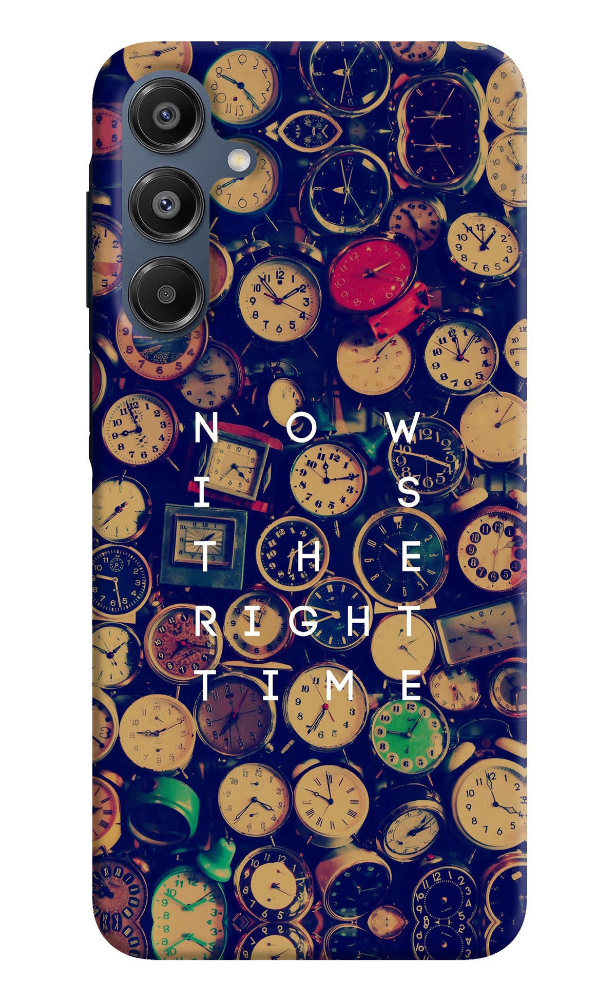 Now is the Right Time Quote Samsung A16 5G Hard Case Back Cover by Casekaro
