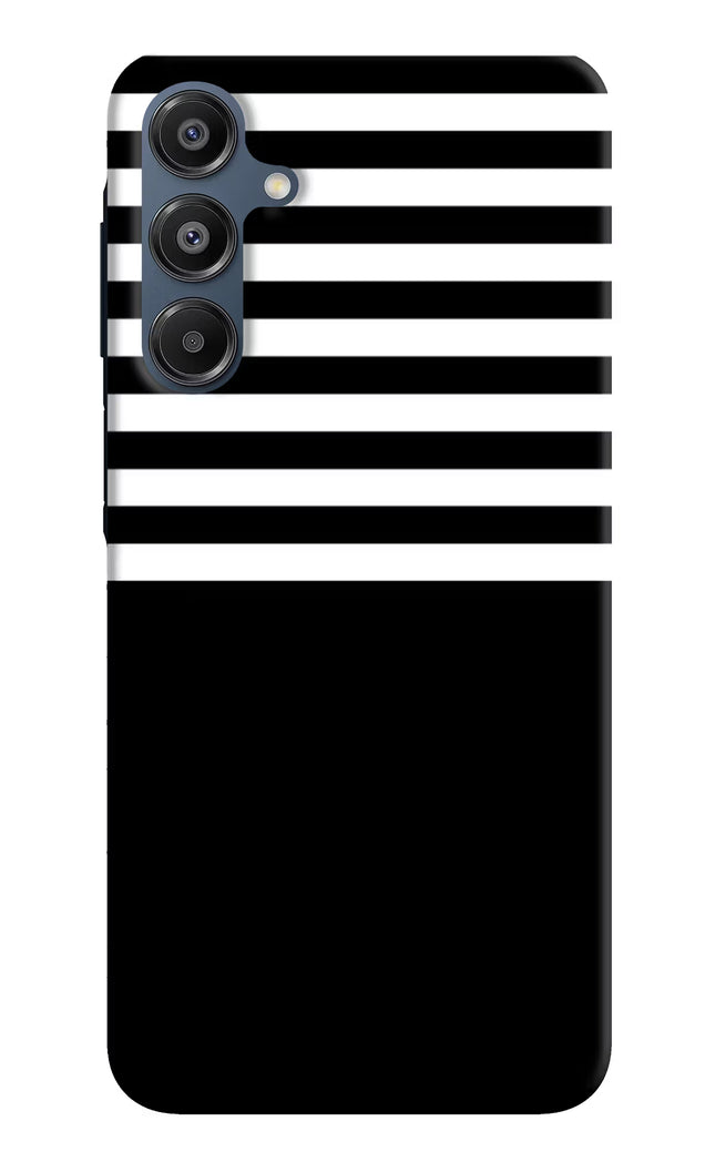 Black and White Print Samsung A16 5G Hard Case Back Cover by Casekaro