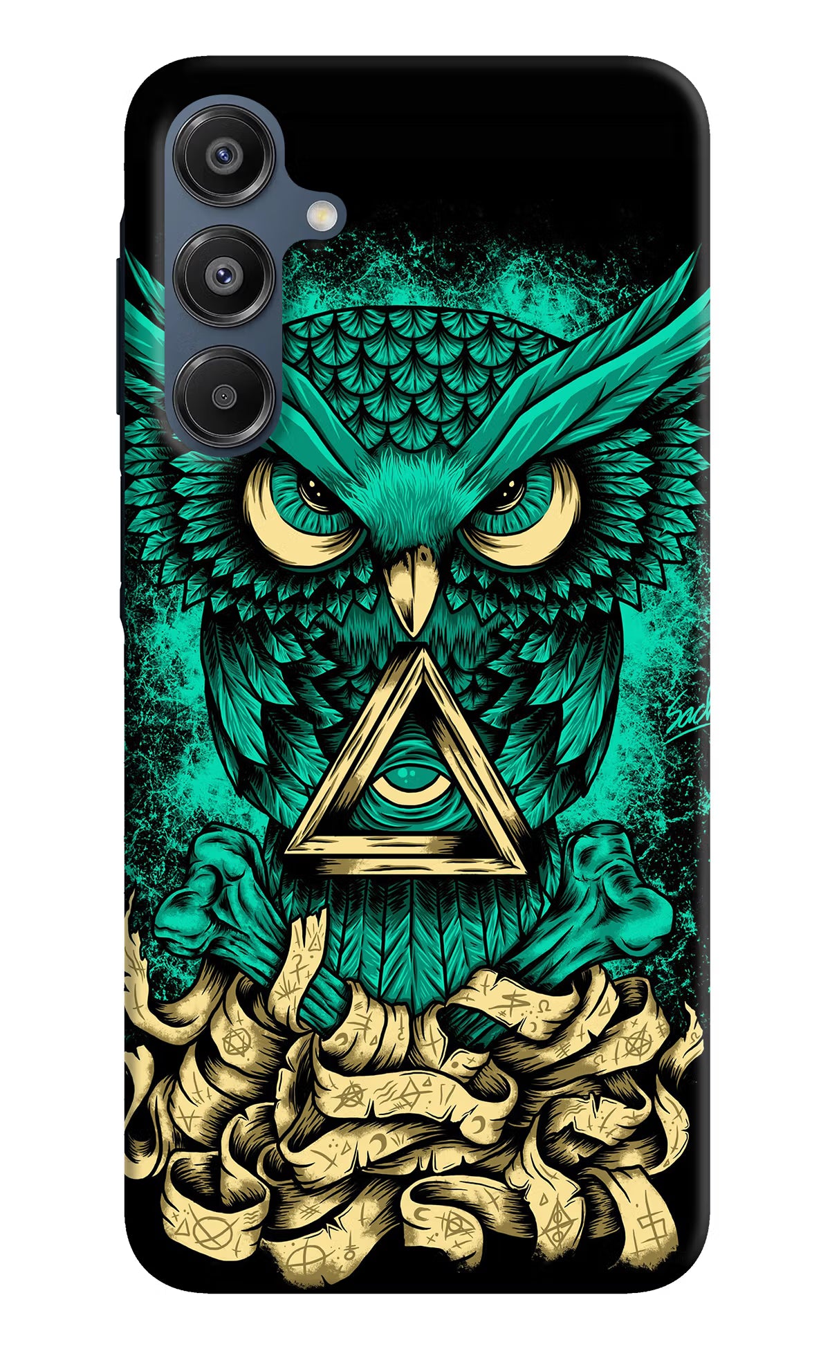 Green Owl Samsung A16 5G Hard Case Back Cover by Casekaro