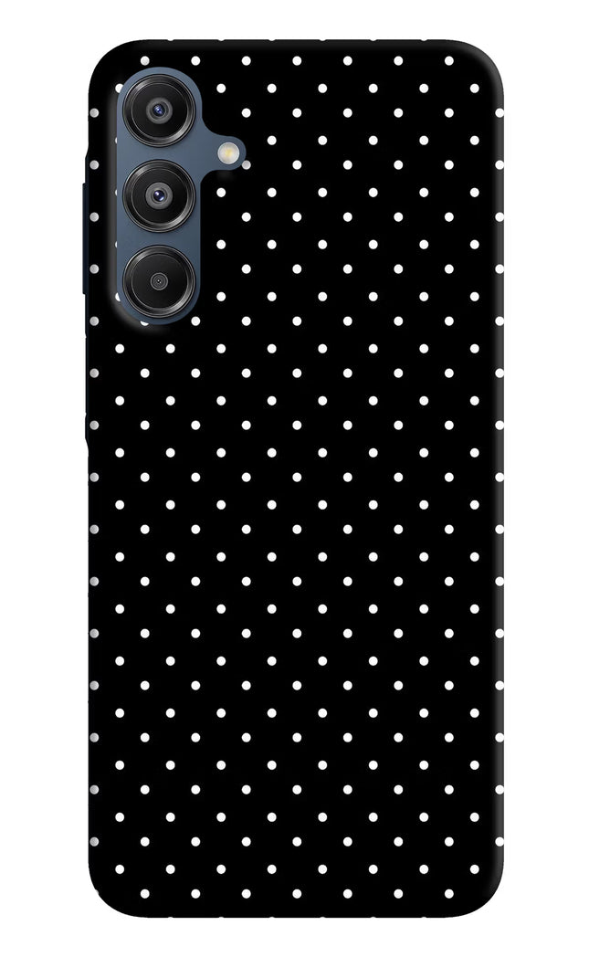 White Dots Samsung A16 5G Hard Case Back Cover by Casekaro