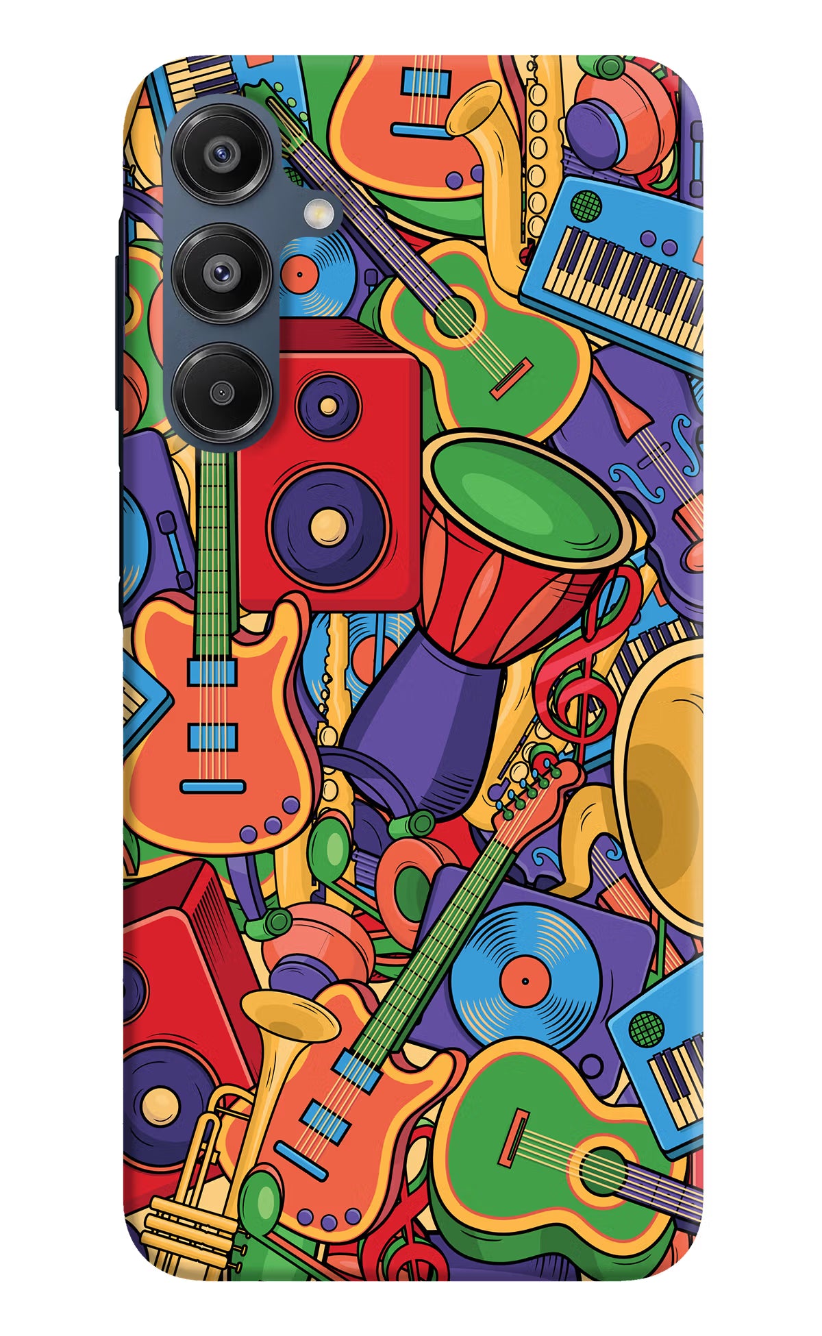Music Instrument Doodle Samsung A16 5G Hard Case Back Cover by Casekaro