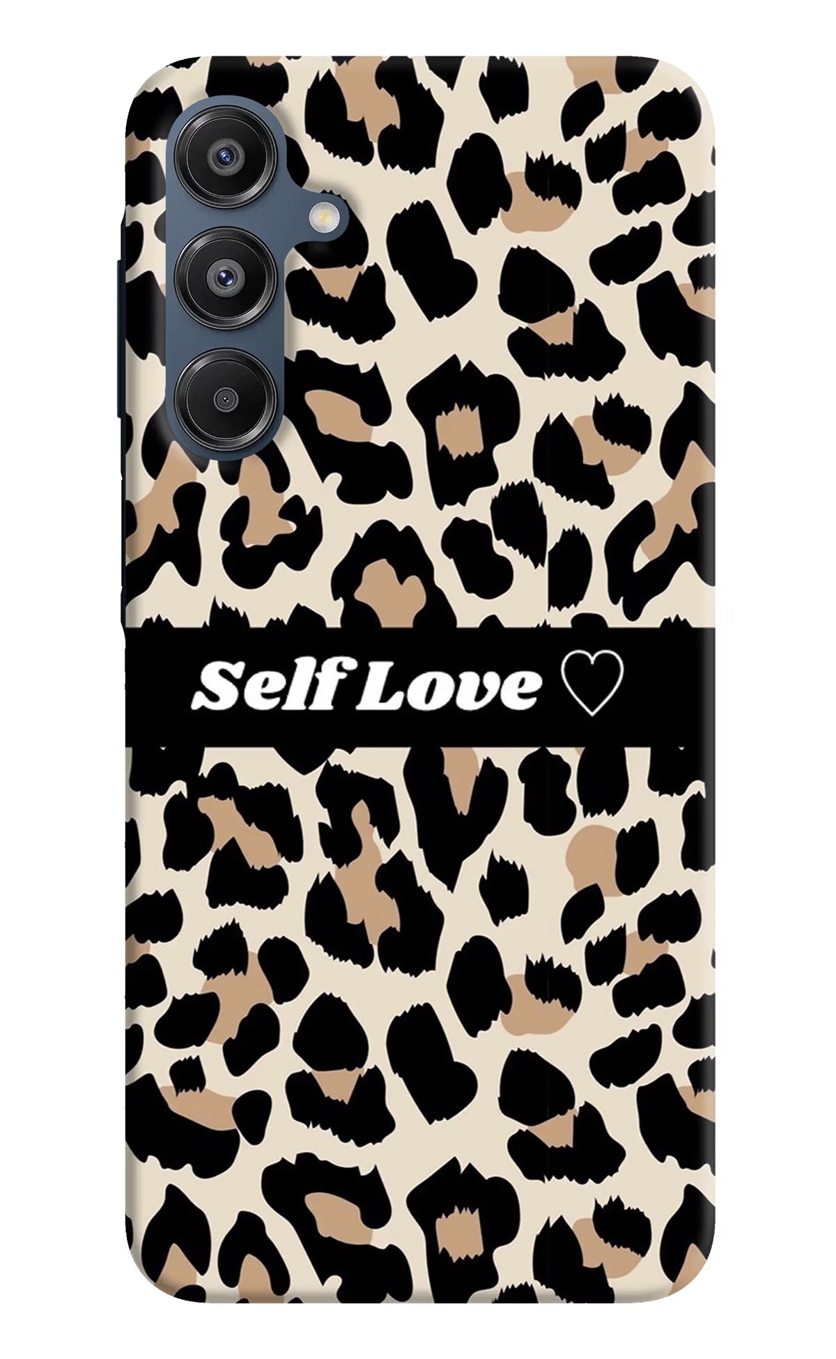 Leopard Print Self Love Samsung A16 5G Hard Case Back Cover by Casekaro