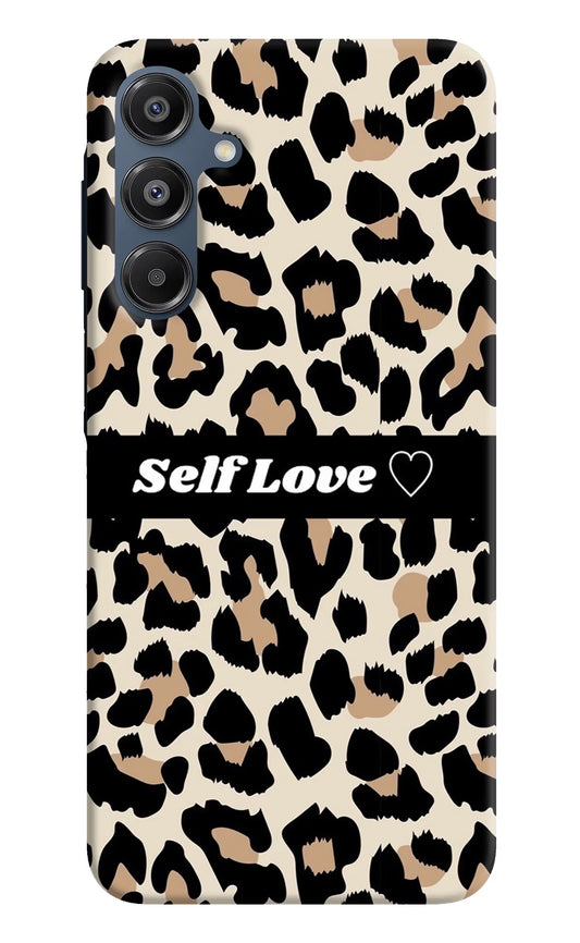 Leopard Print Self Love Samsung A16 5G Hard Case Back Cover by Casekaro