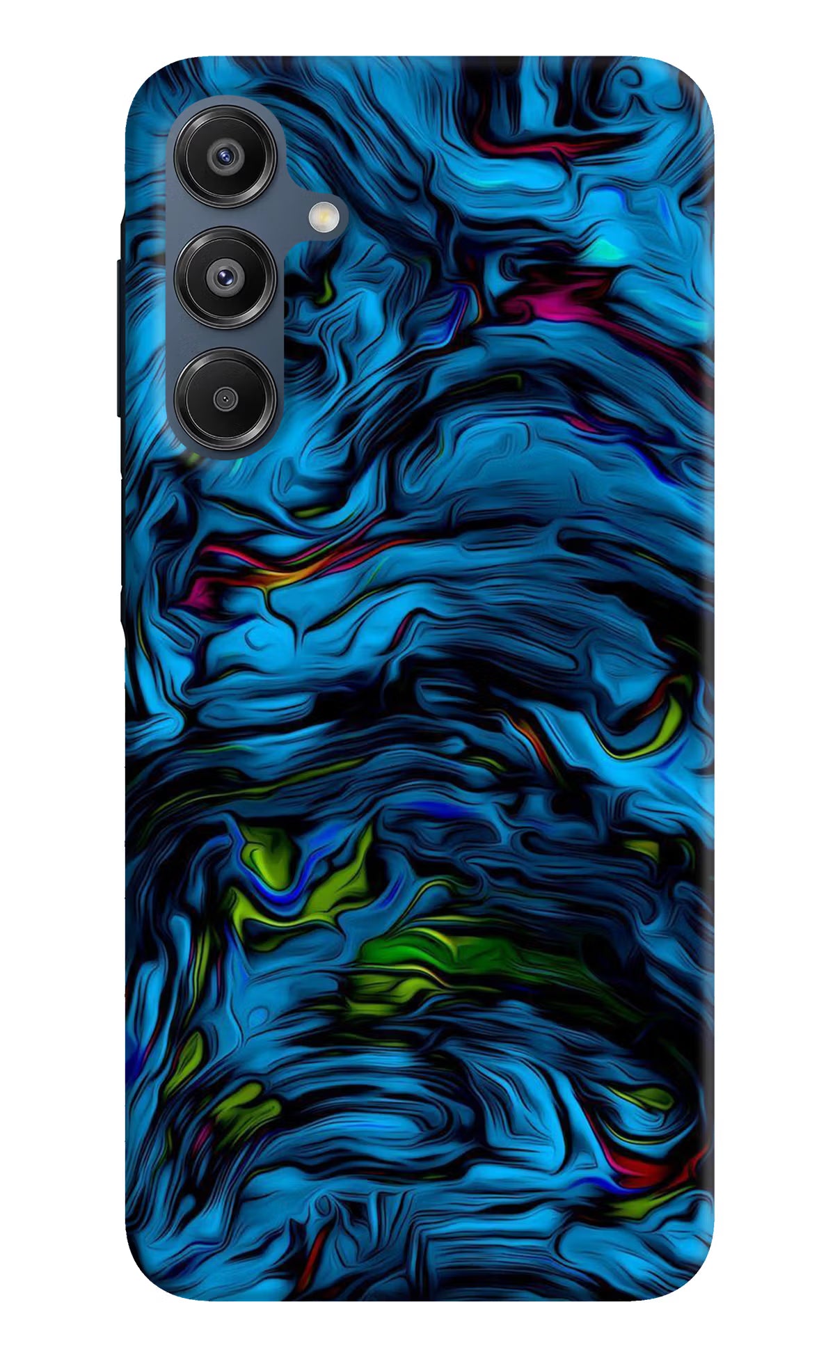 Dark Blue Abstract Samsung A16 5G Hard Case Back Cover by Casekaro