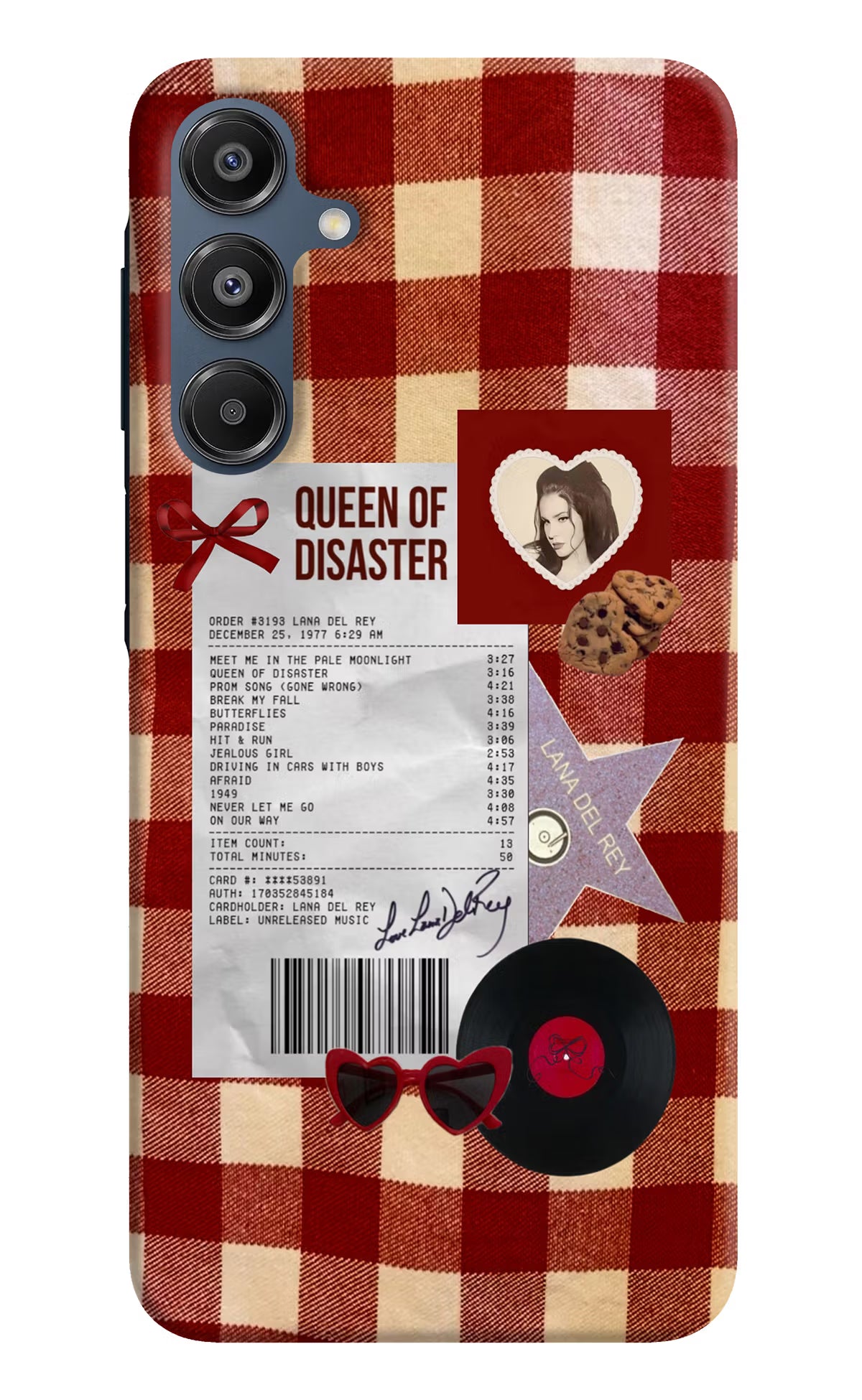 Queen of Disaster Samsung A16 5G Hard Case Back Cover by Casekaro