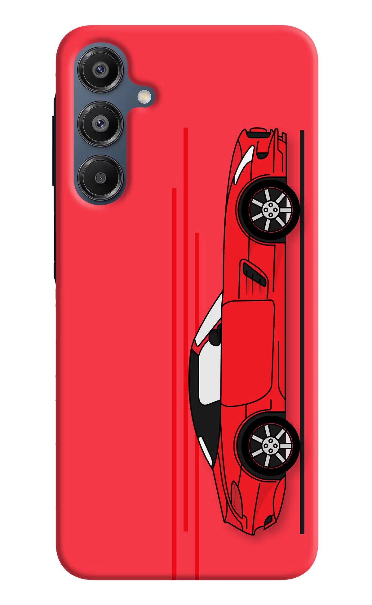 Red Velocity Samsung A16 5G Hard Case Back Cover by Casekaro