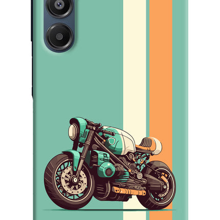 Striped Moto Drift Samsung A16 5G Hard Case Back Cover by Casekaro