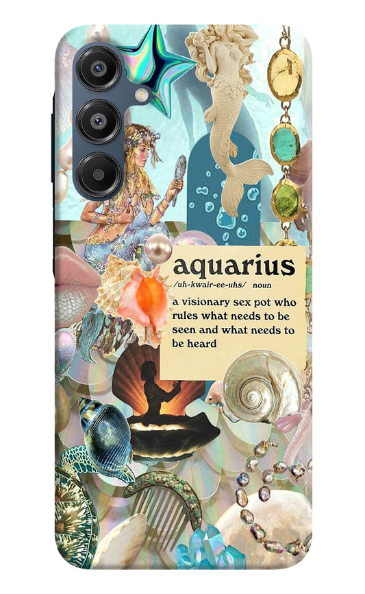 Aquarius Zodiac Samsung A16 5G Hard Case Back Cover by Casekaro