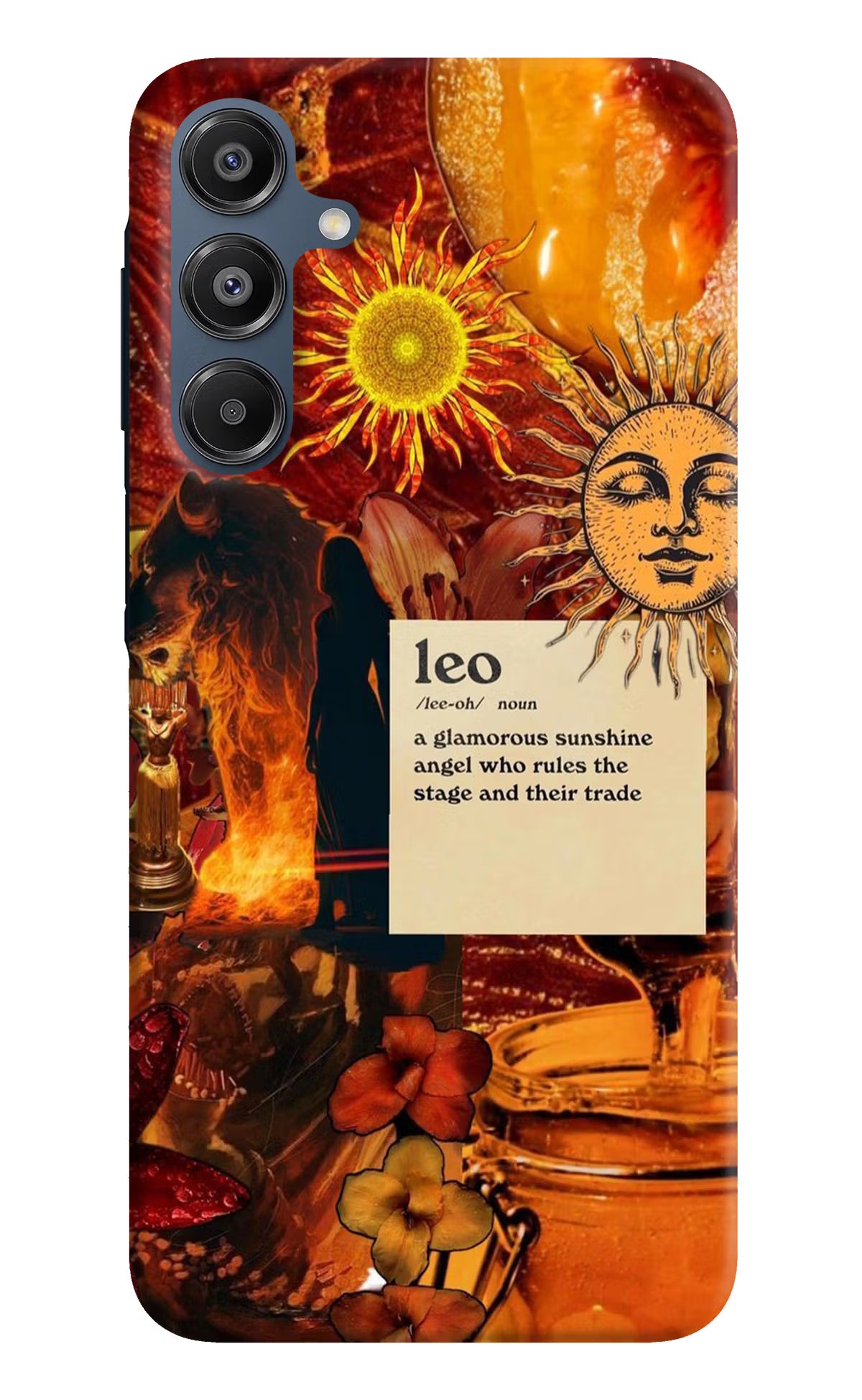 Leo Zodiac Samsung A16 5G Hard Case Back Cover by Casekaro