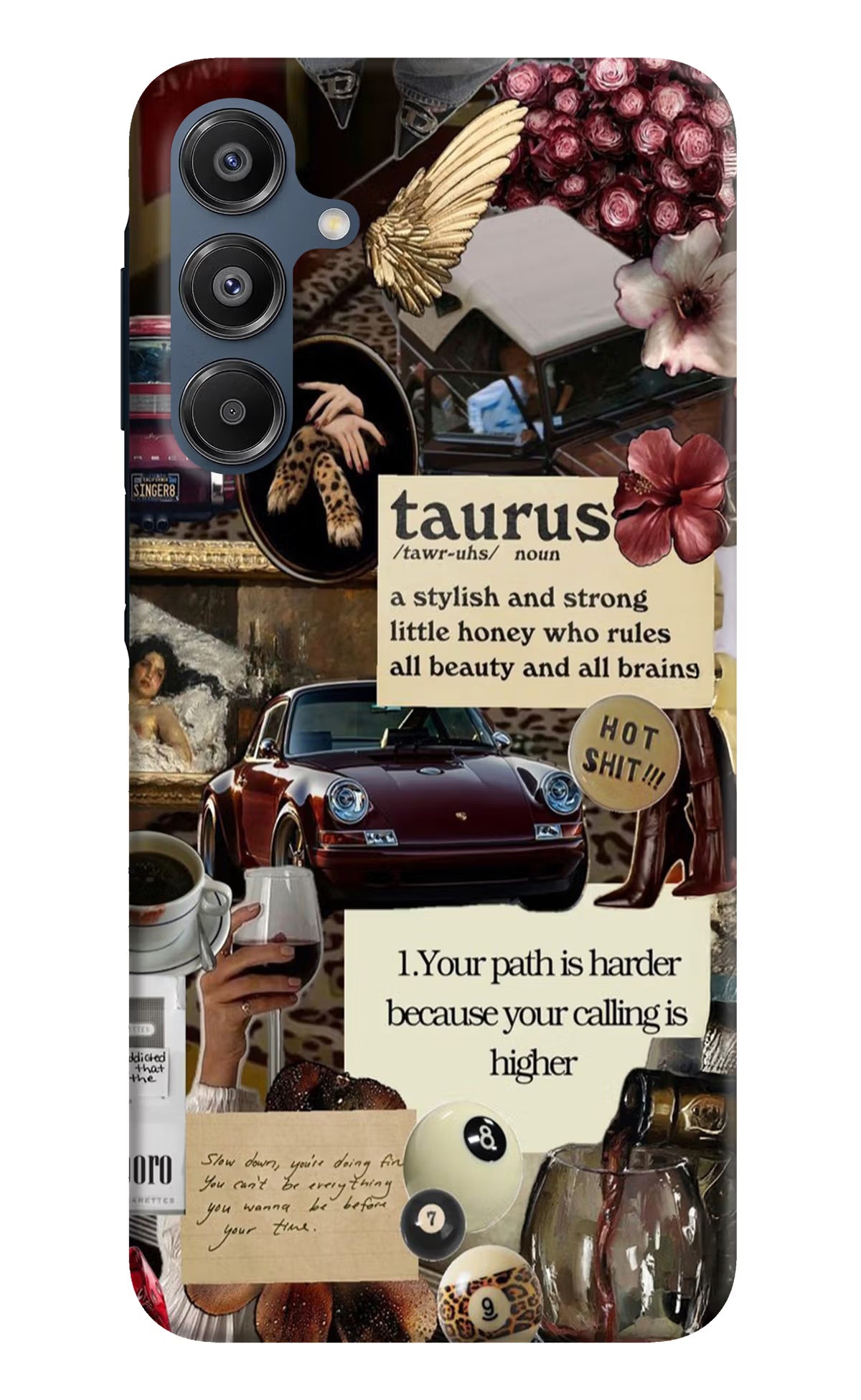 Taurus Zodiac Samsung A16 5G Hard Case Back Cover by Casekaro