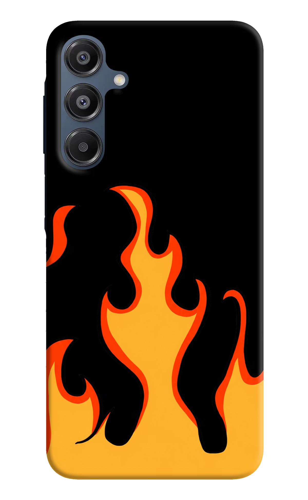 Fired Up – Black Samsung A16 5G Hard Case Back Cover by Casekaro