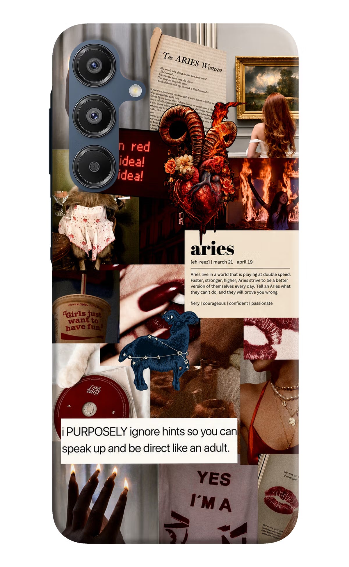 Zodiac Aries Samsung A16 5G Back Cover
