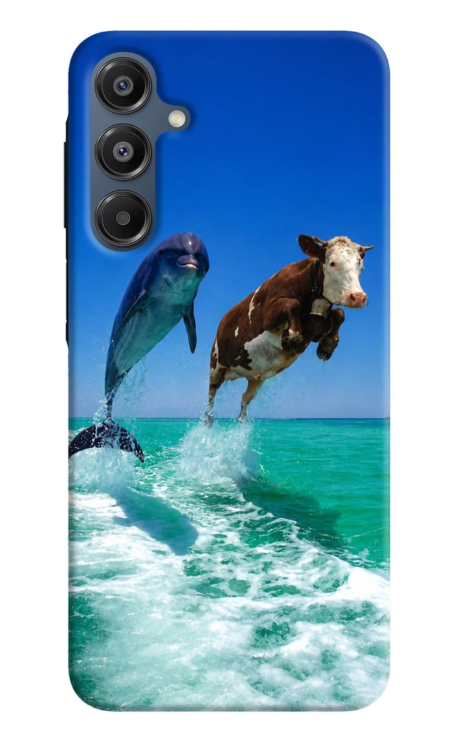 Dolphin vs Cow Samsung A16 5G Hard Case Back Cover by Casekaro