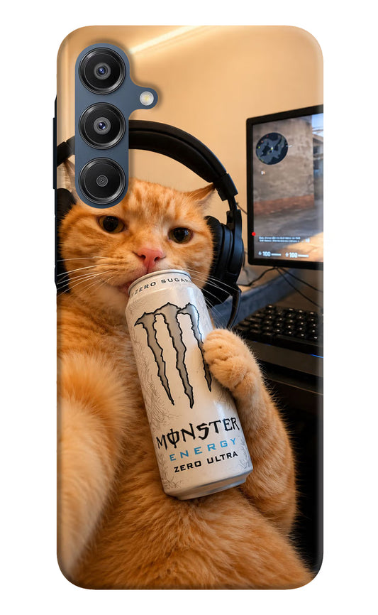 Gamer Cat Energy Samsung A16 5G Hard Case Back Cover by Casekaro