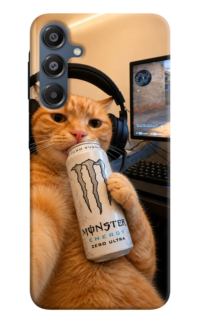 Gamer Cat Energy Samsung A16 5G Hard Case Back Cover by Casekaro