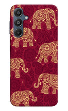 Maroon Elephant Samsung A16 5G Hard Case Back Cover by Casekaro