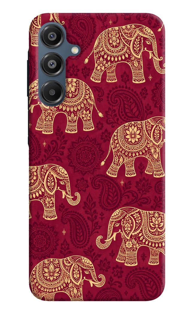 Maroon Elephant Samsung A16 5G Hard Case Back Cover by Casekaro