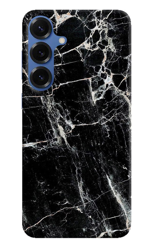 Black Marble Texture Samsung S25 Hard Case Back Cover by Casekaro