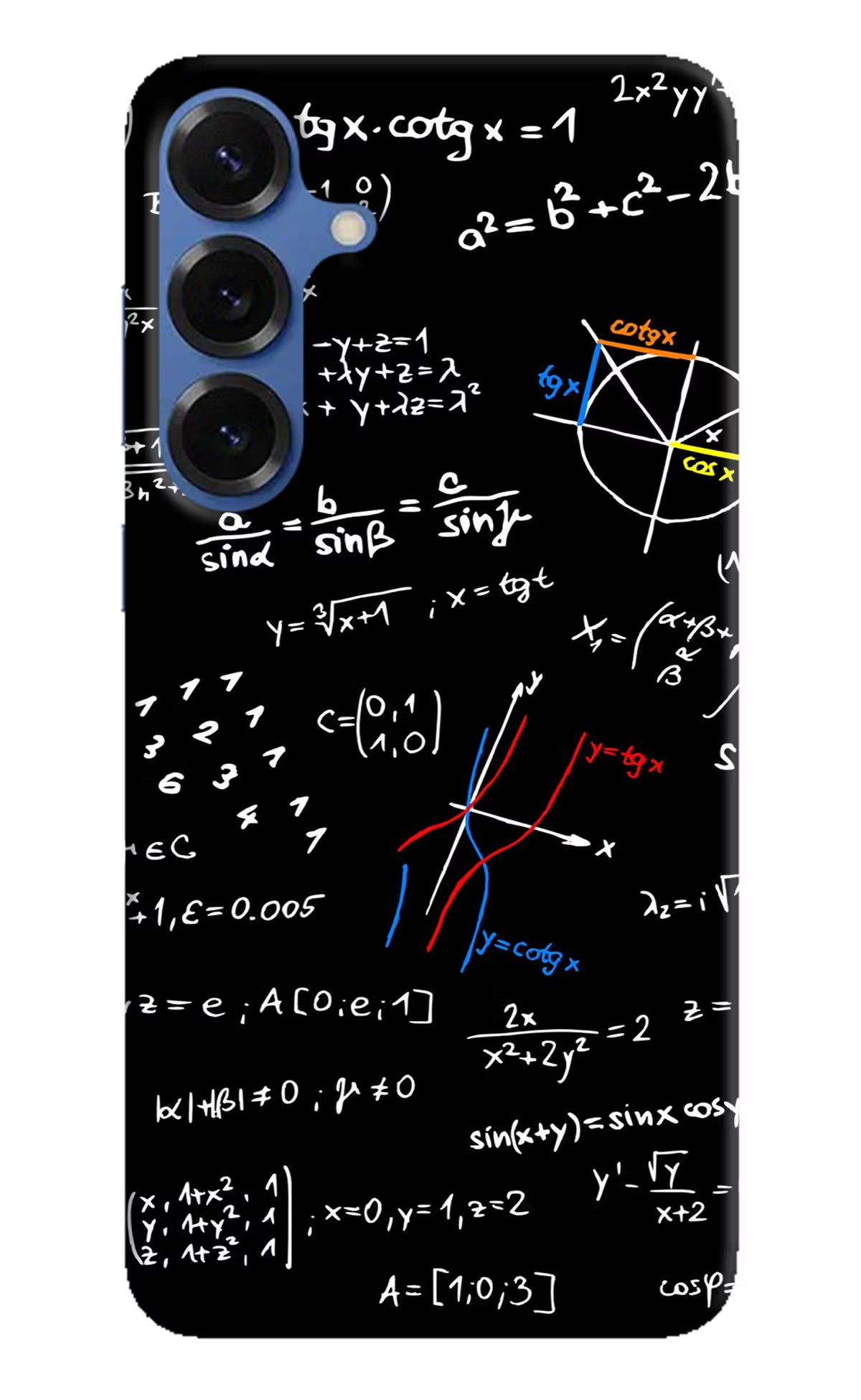 Mathematics Formula Samsung S25 Hard Case Back Cover by Casekaro