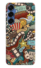 Cinema Abstract Samsung S25 Hard Case Back Cover by Casekaro