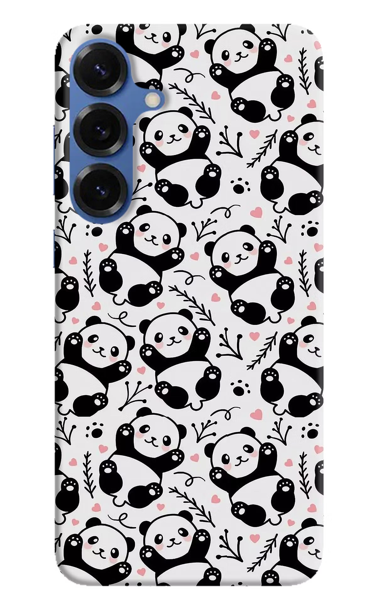 Cute Panda Samsung S25 Hard Case Back Cover by Casekaro