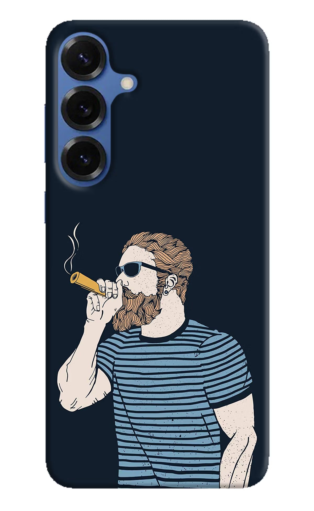Smoking Samsung S25 Hard Case Back Cover by Casekaro