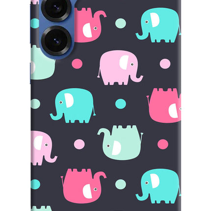 Elephants Samsung S25 Hard Case Back Cover by Casekaro
