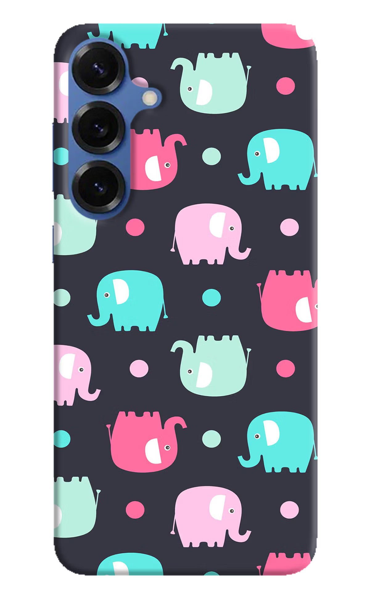 Elephants Samsung S25 Hard Case Back Cover by Casekaro