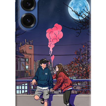 Chilling Couple Samsung S25 Hard Case Back Cover by Casekaro