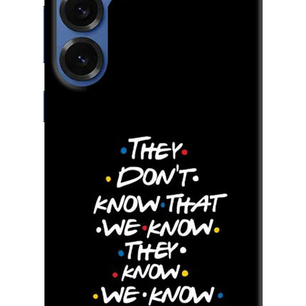 FRIENDS Dialogue Samsung S25 Hard Case Back Cover by Casekaro