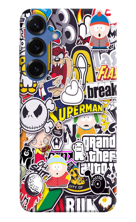 Sticker Bomb Samsung S25 Hard Case Back Cover by Casekaro