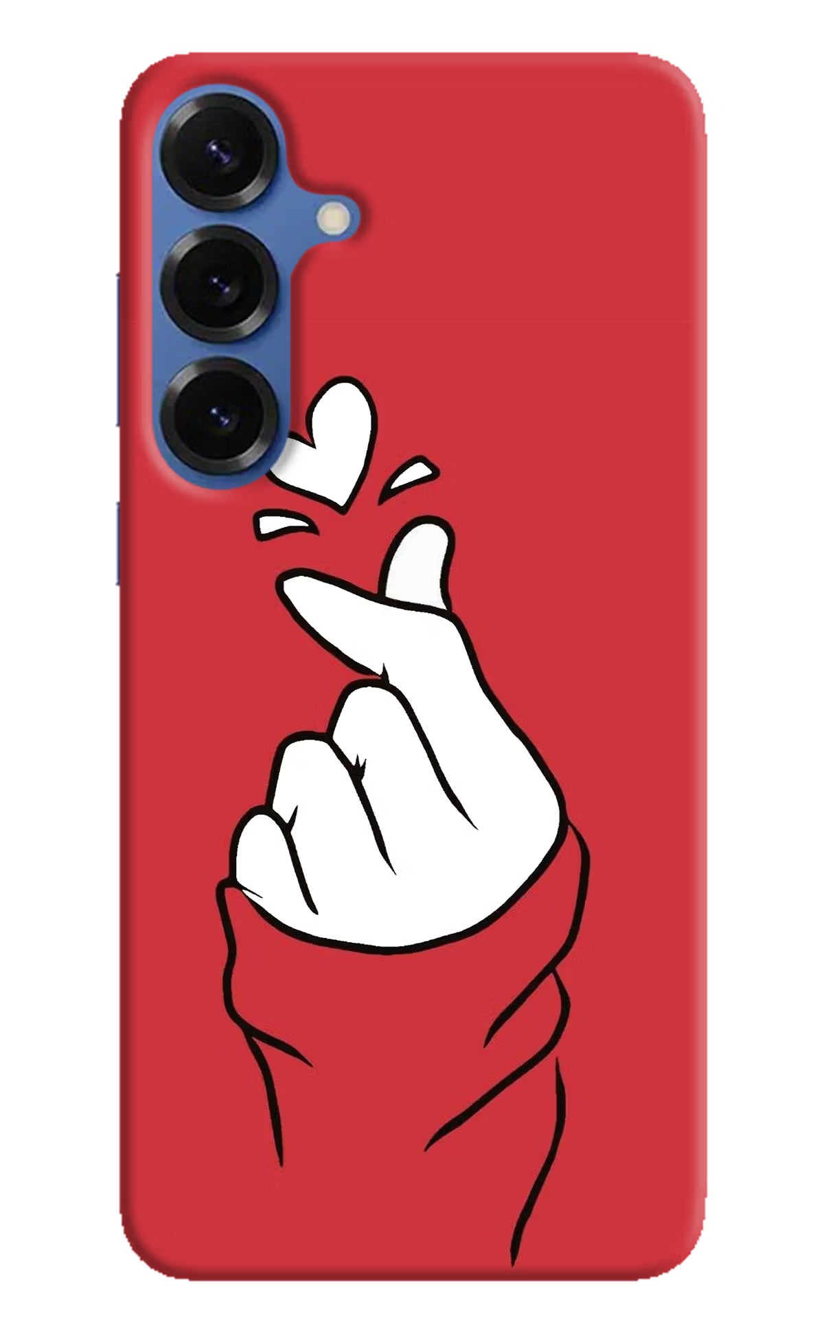 Korean Love Sign Samsung S25 Hard Case Back Cover by Casekaro