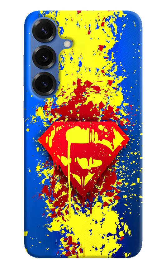 Superman logo Samsung S25 Hard Case Back Cover by Casekaro