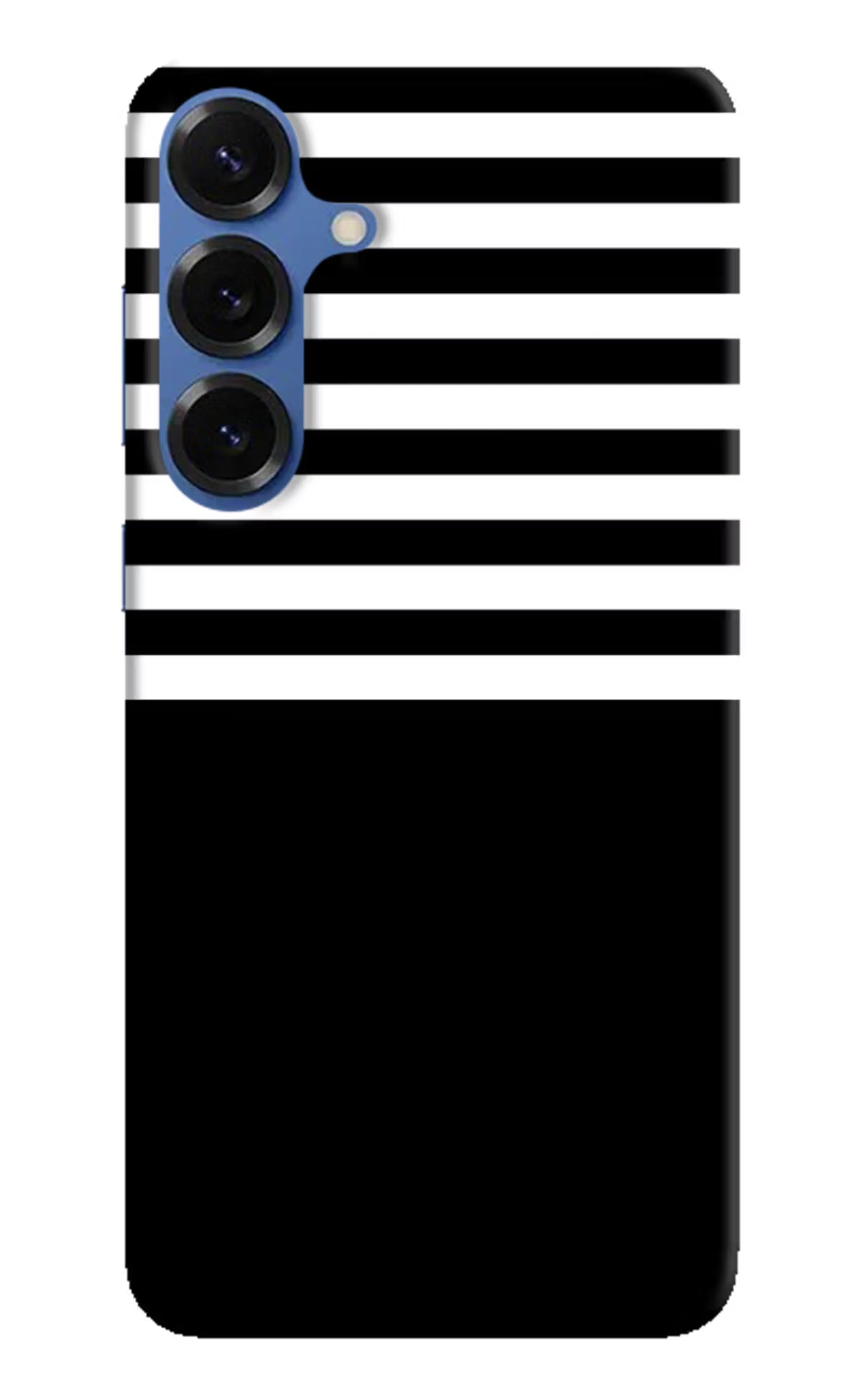 Black and White Print Samsung S25 Hard Case Back Cover by Casekaro