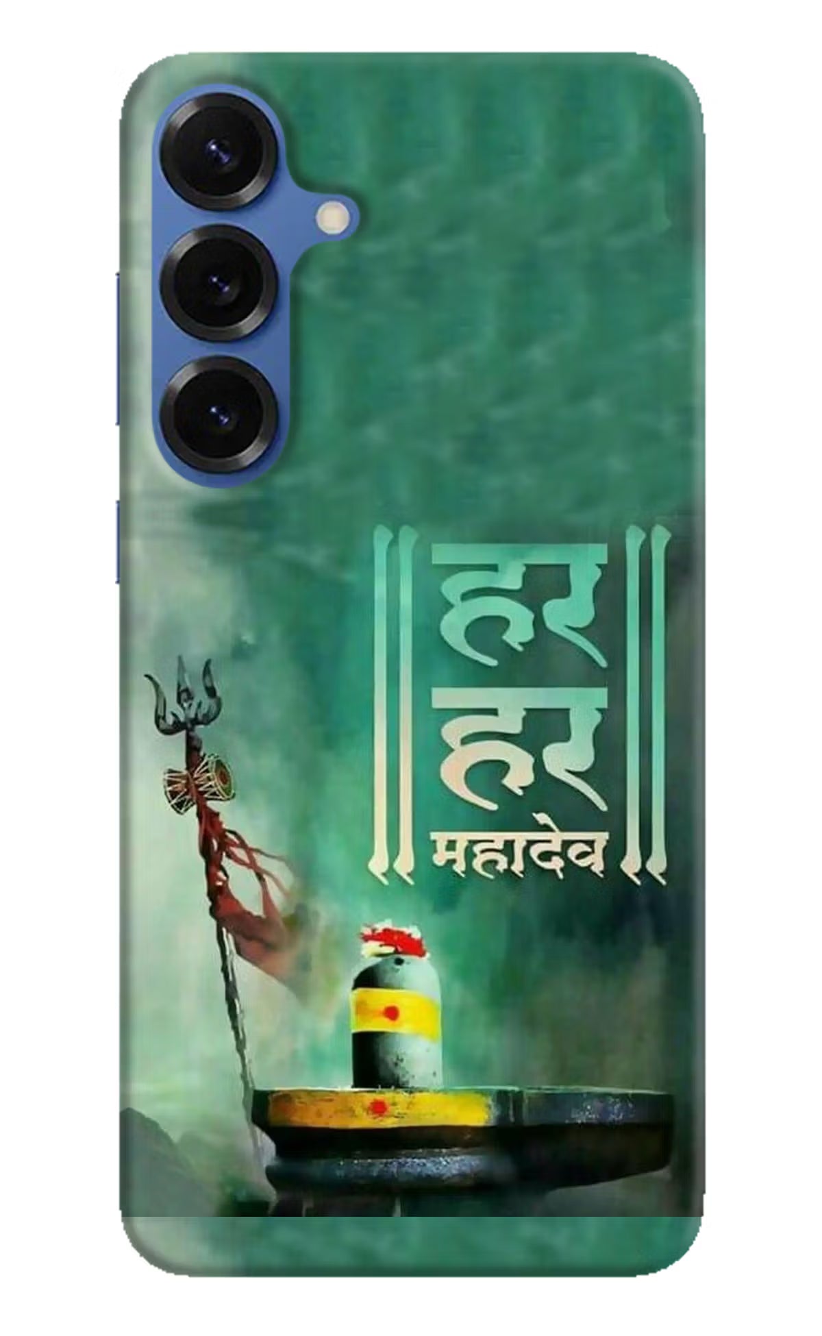 Har Har Mahadev Shivling Samsung S25 Hard Case Back Cover by Casekaro
