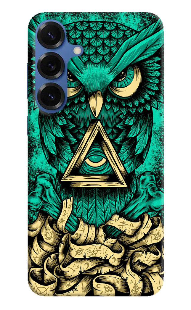 Green Owl Samsung S25 Hard Case Back Cover by Casekaro
