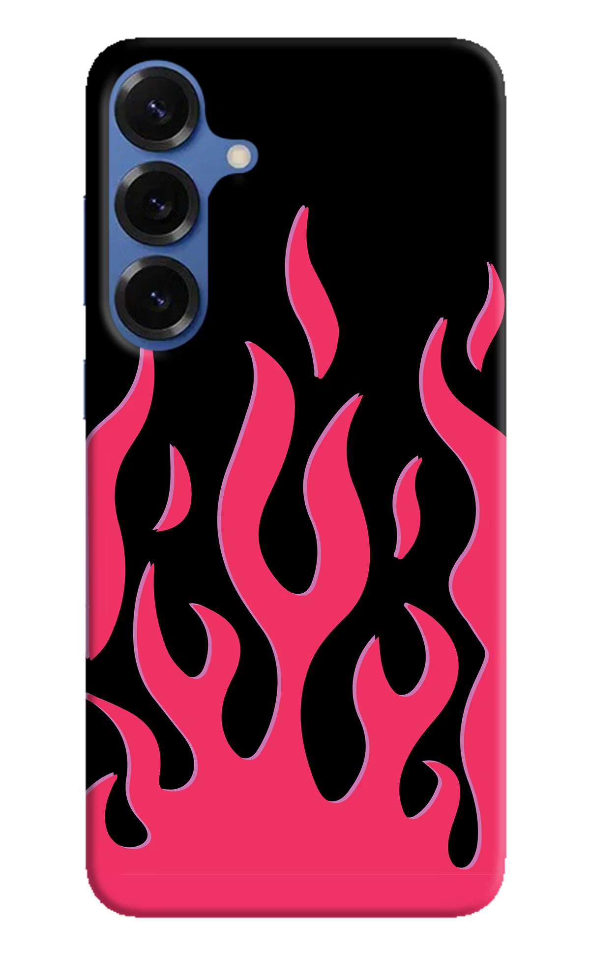 Fire Flames Samsung S25 Hard Case Back Cover by Casekaro