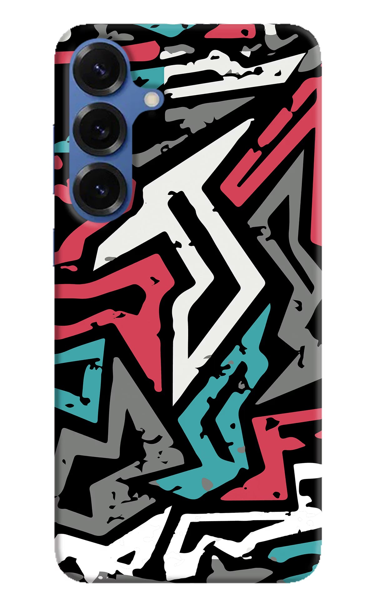 Geometric Graffiti Samsung S25 Hard Case Back Cover by Casekaro