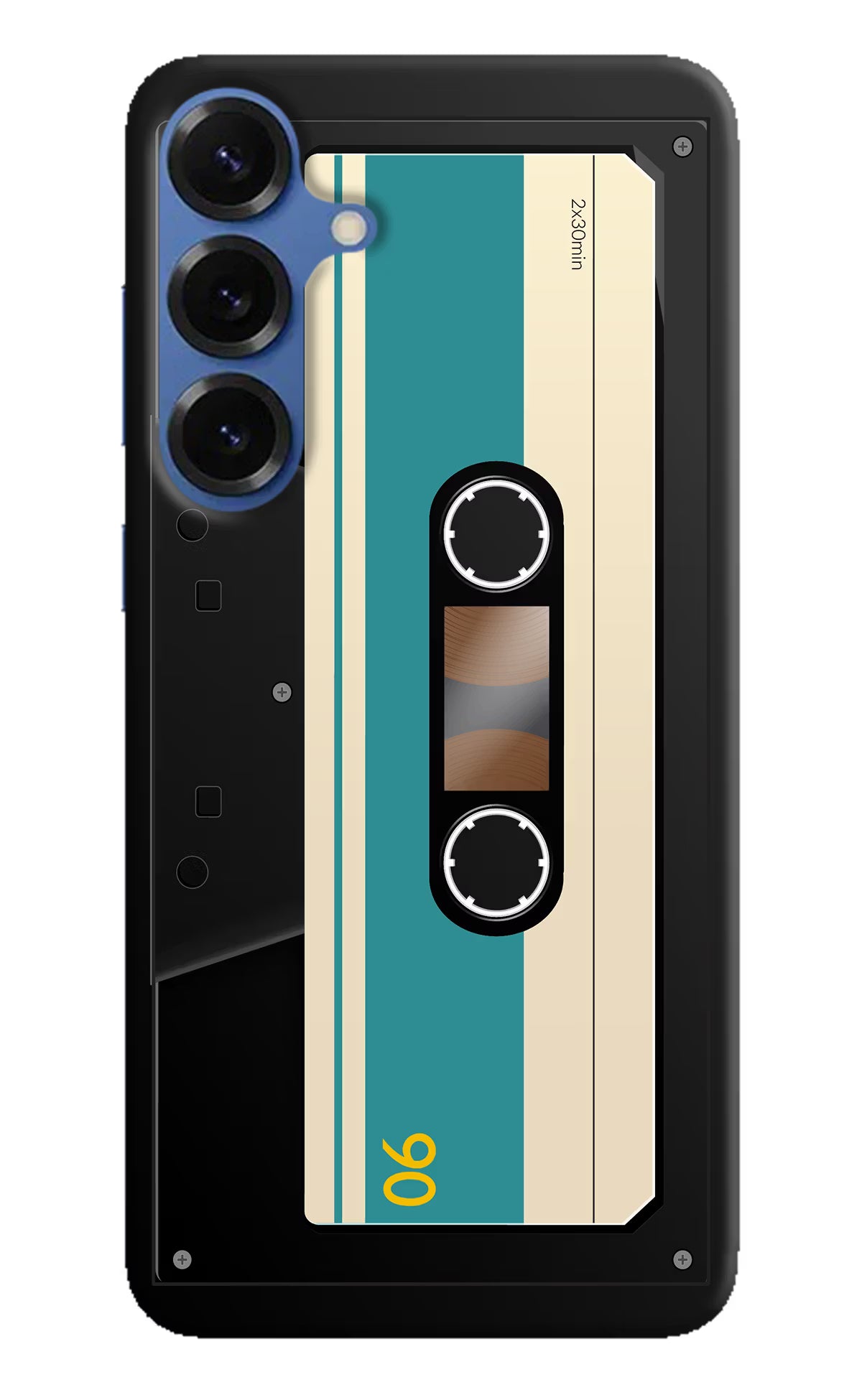 Cassette Samsung S25 Hard Case Back Cover by Casekaro