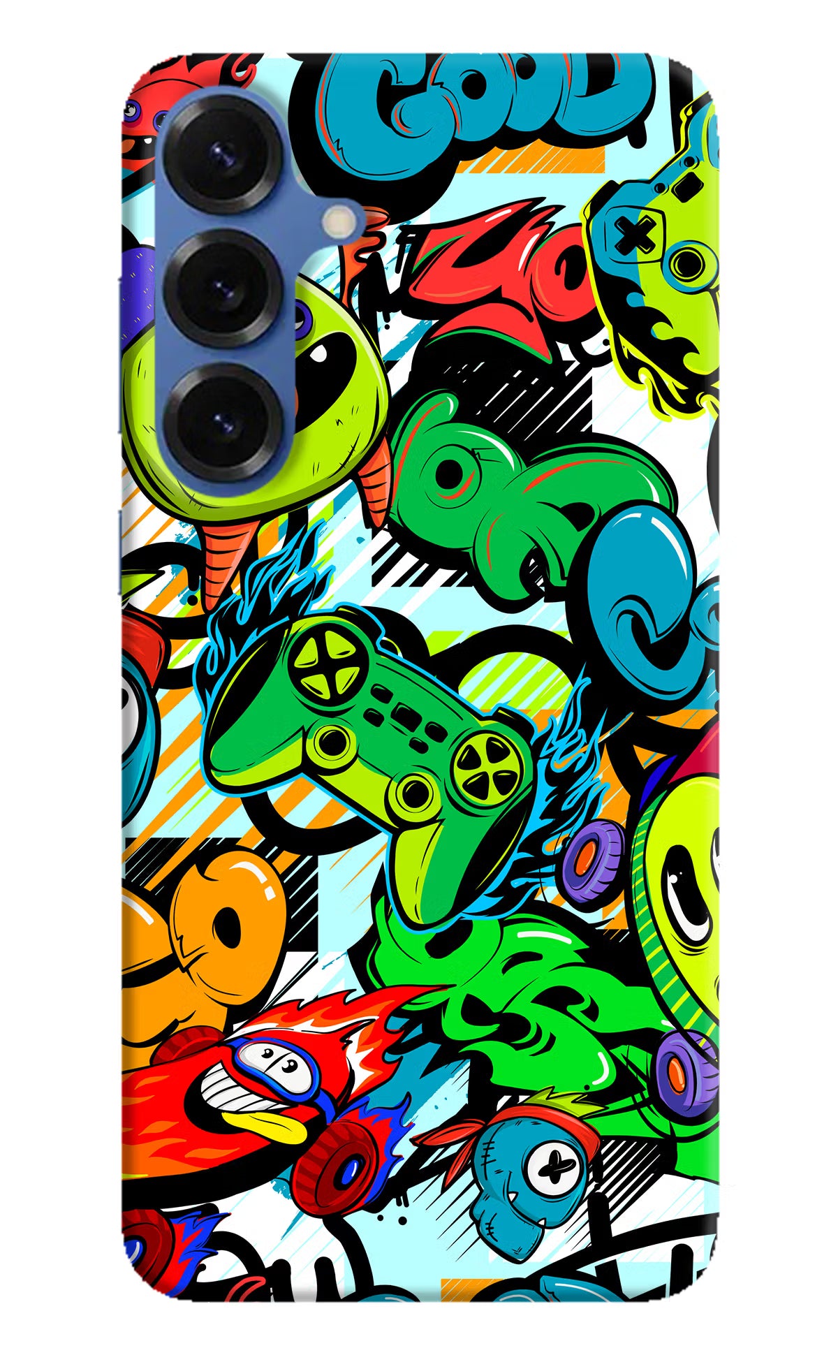 Game Doodle Samsung S25 Hard Case Back Cover by Casekaro