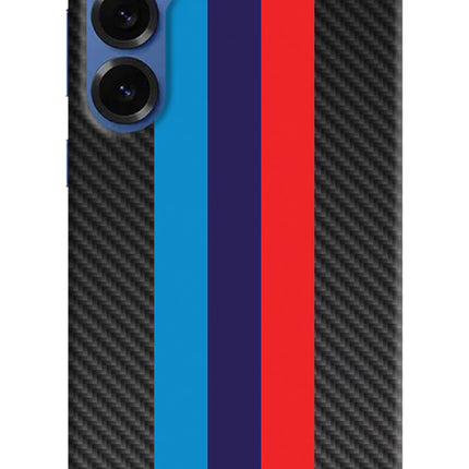 BMW Stripes Pattern Samsung S25 Hard Case Back Cover by Casekaro