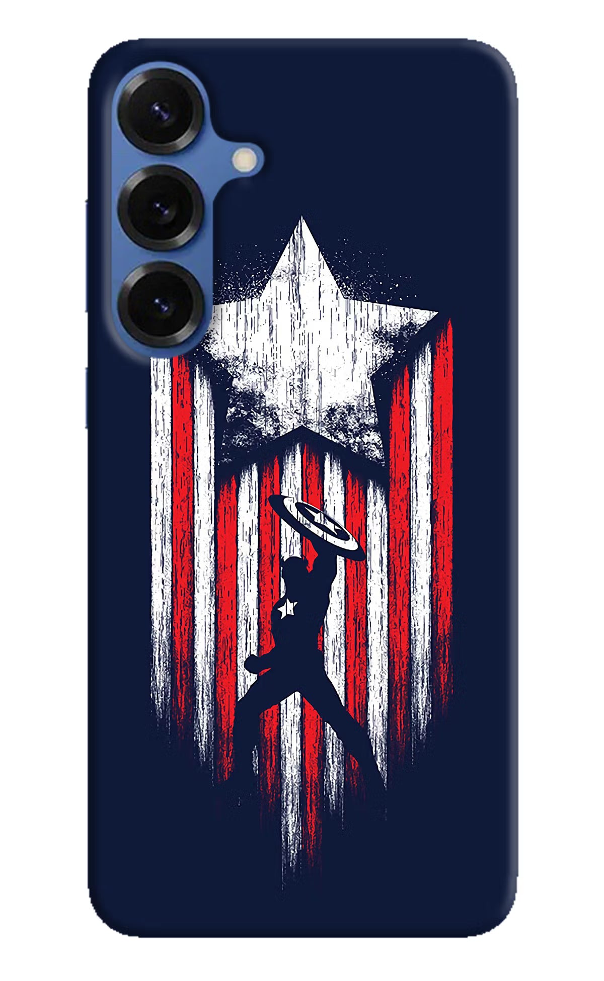Captain America Marvel Art Samsung S25 Hard Case Back Cover by Casekaro